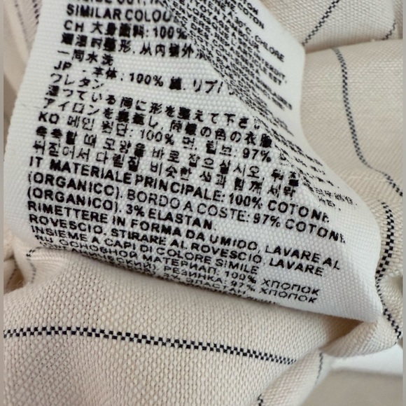 NWT AMI PARIS Striped Cotton Oxford Shirt - Picture 11 of 11